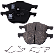 2011 Volvo S40 - 4-Piece Kit Front Brake Disc and Pad Kit, Cross-drilled and Slotted, 5 Lugs, Ceramic, 278mm  Disc, 278mm, 300mm or 30mm Brake Rotors, 2.5L 5Cyl,  Includes (2) Brake Disc and (1) Brake Pad Set
