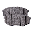 Front Brake Disc and Pad Kit, Cross-drilled and Slotted 5 Lugs 279.91 mm Ceramic FWD