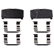 Front Brake Disc and Pad Kit, Cross-drilled and Slotted 5 Lugs 279.91 mm Ceramic FWD