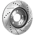Front Brake Disc and Pad Kit, Cross-drilled and Slotted 5 Lugs 279.91 mm Ceramic FWD
