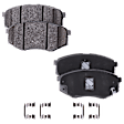 Front Brake Disc and Pad Kit, Cross-drilled and Slotted 5 Lugs 279.91 mm Ceramic FWD