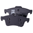 2-Wheel Set Rear Brake Disc and Pad Kit, Cross-drilled and Slotted 5 Lugs 264.92 mm Ceramic, Includes (2) Brake Disc and (1) Brake Pad Set