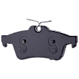 2-Wheel Set Rear Brake Disc and Pad Kit, Cross-drilled and Slotted 5 Lugs 264.92 mm Ceramic, Includes (2) Brake Disc and (1) Brake Pad Set