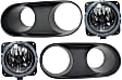 2004 Ford Mustang SVT Cobra - 4-Piece Kit Front, Driver and Passenger Side Halogen Fog Light, With bulb(s), OE Replacement  Includes (2) Fog Light and (2) Fog Light Trim