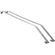 1964-1967 Chevrolet Chevelle - 3-Piece Kit Fuel Tank Kit, 20 gallons / 76 liters, includes Fuel Tank Straps