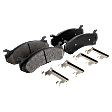 8-Piece Kit Front and Rear Brake Disc and Pad Kit, Plain Surface, 6 Lugs, 12.01 in. - Front; 12.8 in. - Rear, Ceramic, Pro-Line Series , includes (4) Brake Disc and (2) Brake Pad Set