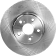 2006 Toyota Corolla S - 4-Piece Kit Front Brake Disc and Pad Kit, Plain Surface, 5 Lugs, 275.08 mm, Ceramic, 1.8L 4Cyl, Pro-Line Series  Includes (2) Brake Disc and (1) Brake Pad Set