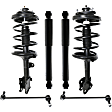6-Piece Kit Driver and Passenger Side Suspension Kit, Includes (4) Shock Absorber and Strut Assembly and (2) Sway Bar Link