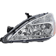 2003-2007 Honda Accord - 4-Piece Kit Driver and Passenger Side Halogen Headlight, With bulb(s), OE Replacement, Includes (2) Fender and (2) Headlight