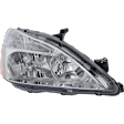 5-Piece Kit Driver and Passenger Side Halogen Headlight, With bulb(s), OE Replacement, Sedan, Includes (2) Fender, (1) Grille Assembly and (2) Headlight