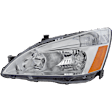5-Piece Kit Driver and Passenger Side Halogen Headlight, With bulb(s), OE Replacement, Sedan, Includes (2) Fender, (1) Grille Assembly and (2) Headlight