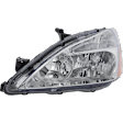 5-Piece Kit Driver and Passenger Side Halogen Headlight, With bulb(s), OE Replacement, Sedan, Includes (2) Fender, (1) Grille Assembly and (2) Headlight