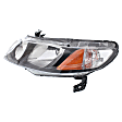 2-Piece Kit Driver Side Halogen Headlight, Without bulb(s), OE Replacement, Sedan, Includes (1) Fender and (1) Headlight