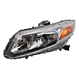 3-Piece Kit Driver Side Halogen Headlight, Coupe, Includes (1) Fender, (1) Grille Assembly, and (1) Headlight