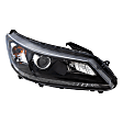 3-Piece Kit Passenger Side Halogen Headlight, Sedan, Includes (1) Fender, (1) Grille, and (1) Headlight