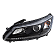 3-Piece Kit Driver Side Halogen Headlight, Sedan, Includes (1) Fender, (1) Grille Assembly, and (1) Headlight