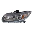 3-Piece Kit Driver Side Halogen Headlight, Sedan, Includes (1) Fender, (1) Grille Assembly, and (1) Headlight, CAPA Certified