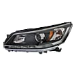 3-Piece Kit Driver Side Halogen Headlight, Includes (1) Fender, (1) Grille Assembly, and (1) Headlight