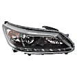 4-Piece Kit Driver and Passenger Side Halogen Headlight, With bulb(s), Sedan, OE Replacement, CAPA Certified, Includes (2) Fender and (2) Headlight