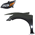 2-Piece Kit, Driver Side Fender, Coupe, CAPA Certified, Includes (1) Fender and (1) Headlight