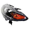 4-Piece Kit Driver and Passenger Side Halogen Headlight, With bulb(s), Coupe, OE Replacement, CAPA Certified, Includes (2) Fender and (2) Headlight