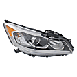 3-Piece Kit Passenger Side Halogen Headlight, Sedan, Includes (1) Fender, (1) Grille Assembly, and (1) Headlight