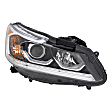 3-Piece Kit Passenger Side Halogen Headlight, Sedan, Includes (1) Fender, (1) Grille Assembly, and (1) Headlight