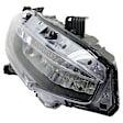 2-Piece Kit Passenger Side LED Headlight, With bulb(s), Hatchback, OE Replacement, Includes (1) Fender and (1) Headlight