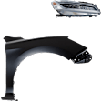 2-Piece Kit Passenger Side LED Headlight, With bulb(s), OE Replacement, CAPA Certified, Includes (1) Fender and (1) Headlight