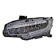 3-Piece Kit Driver Side LED Headlight, Includes (1) Fender, (1) Grille Assembly, and (1) Headlight