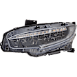 2-Piece Kit Driver Side LED Headlight, With bulb(s), OE Replacement, Includes (1) Fender and (1) Headlight