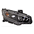 3-Piece Kit Passenger Side Halogen Headlight, Includes (1) Fender, (1) Grille Assembly, and (1) Headlight