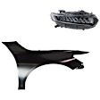 2-Piece Kit, Passenger Side Fender, CAPA Certified, Includes (1) Fender and (1) Headlight