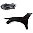 2-Piece Kit, Driver Side Fender, CAPA Certified, Includes (1) Fender and (1) Headlight