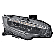 3-Piece Kit Passenger Side LED Headlight, With bulb(s), OE Replacement, Hatchback, Includes (1) Fender, (1) Grille Assembly and (1) Headlight
