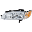 1994 Honda Accord - 5-Piece Kit Driver and Passenger Side Halogen Headlight, With bulb(s), OE Replacement,  Includes (2) Fender, (1) Grille Assembly, and (2) Headlight