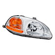 3-Piece Kit Passenger Side Halogen Headlight, Without bulb(s), Sedan, Includes (1) Fender, (1) Grille Assembly, and (1) Headlight