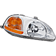 4-Piece Kit Driver and Passenger Side Halogen Headlight, Without bulb(s), OE Replacement, Includes (2) Fender and (2) Headlight