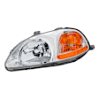 3-Piece Kit Driver Side Halogen Headlight, Without bulb(s), Includes (1) Fender, (1) Grille Assembly, and (1) Headlight