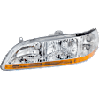 1998 Honda Accord - 5-Piece Kit Driver and Passenger Side Halogen Headlight, Without bulb(s), 2-Door, OE Replacement, Coupe,  Includes (2) Fender, (1) Grille Assembly, and (2) Headlight