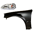 2-Piece Kit Driver Side Halogen Headlight, Without bulb(s), OE Replacement, Includes (1) Fender and (1) Headlight