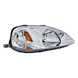 3-Piece Kit Passenger Side Halogen Headlight, Without bulb(s), Sedan, Includes (1) Fender, (1) Grille Assembly, and (1) Headlight