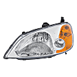 3-Piece Kit Driver Side Halogen Headlight, Includes (1) Fender, (1) Grille Assembly, and (1) Headlight