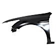 2008-2010 Honda Accord - 5-Piece Kit Driver and Passenger Side Halogen Headlight, With bulb(s), OE Replacement, Sedan, Includes (2) Fender, (1) Grille Assembly and (2) Headlight