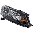 2008-2010 Honda Accord - 5-Piece Kit Driver and Passenger Side Halogen Headlight, With bulb(s), OE Replacement, Sedan, Includes (2) Fender, (1) Grille Assembly and (2) Headlight