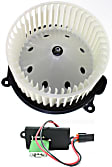 2004 Chevrolet Avalanche 2500 - 2-Piece Kit Blower Motor, For Models With Custom Center Console and With Manual A.C. Control,  Includes (1) Blower Motor and (1) Blower Motor Resistor