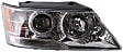 2009 Hyundai Sonata - 3-Piece Kit Driver and Passenger Side Halogen Headlight, With bulb(s), OE Replacement,  Includes (1) Bumper Cover and (2) Headlight