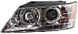 2009 Hyundai Sonata - 3-Piece Kit Driver and Passenger Side Halogen Headlight, With bulb(s), OE Replacement,  Includes (1) Bumper Cover and (2) Headlight