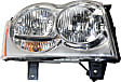 3-Piece Kit Driver and Passenger Side Halogen Headlight, With bulb(s), For Models Without Chrome Insert, OE Replacement, Includes (1) Bumper Cover and (2) Headlight