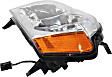 2006 Jeep Grand Cherokee - 3-Piece Kit Driver and Passenger Side Halogen Headlight, With bulb(s), OE Replacement,  Includes (1) Bumper Cover and (2) Headlight